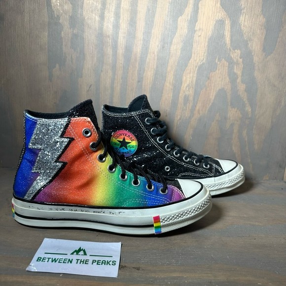 Converse Shoes - Converse Womens Chuck 70 Pride Athletic Shoes Rainbow 165713C High Top 8.5M